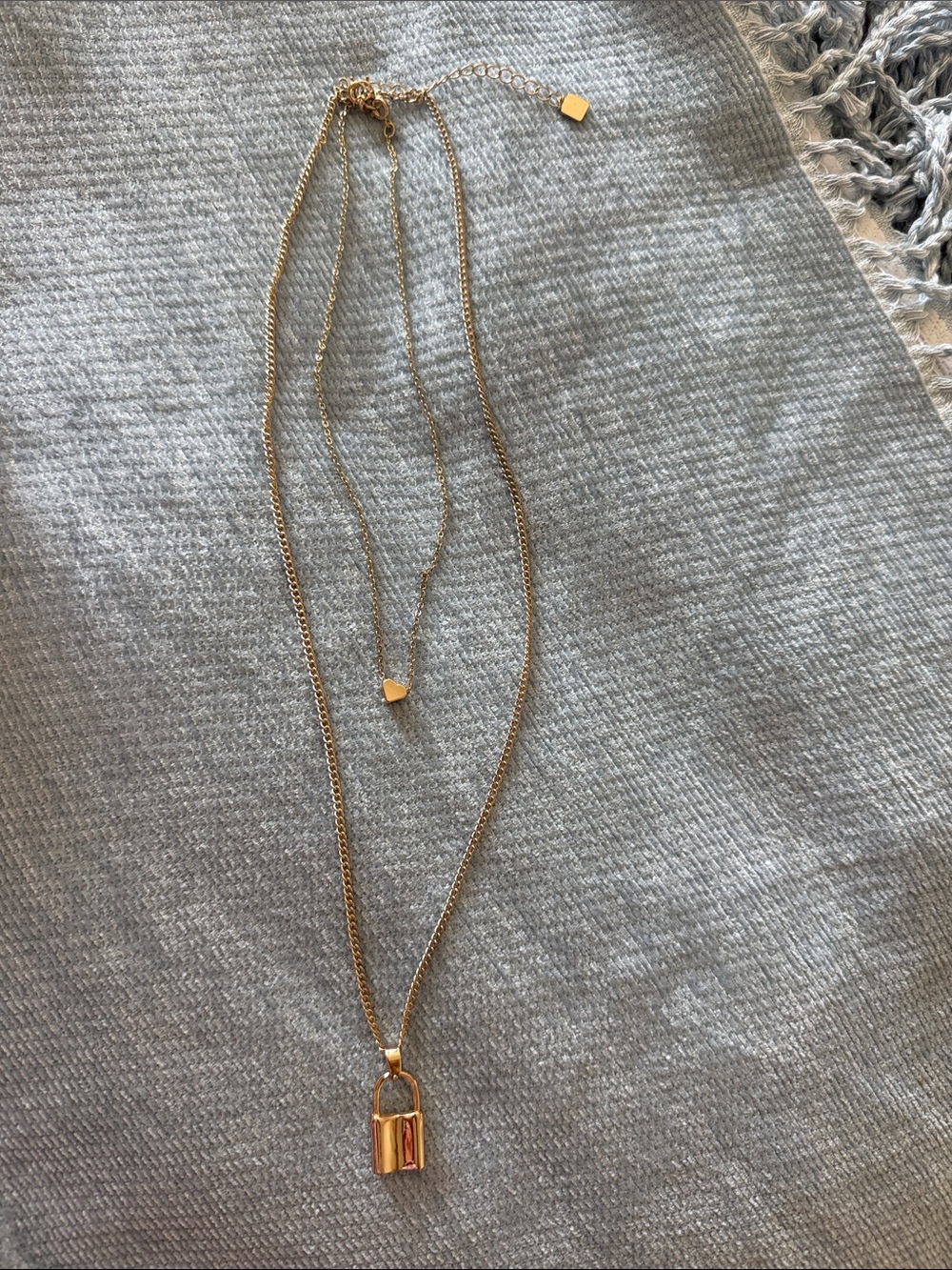 Park Lane Gold Layered Lock Pendant Necklace - Women's Jewelry